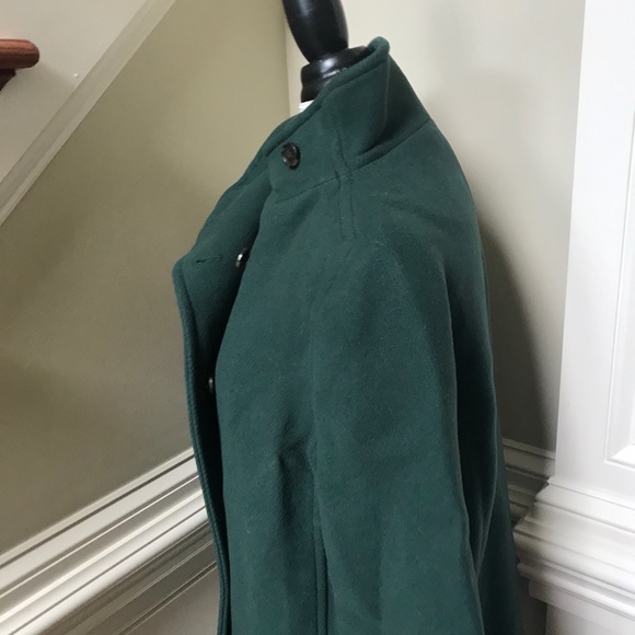 JCREW Villa Cocoon Coat Womens 2 Green Mid Length Stadium Cloth Wool BA538 - Picture 11 of 13